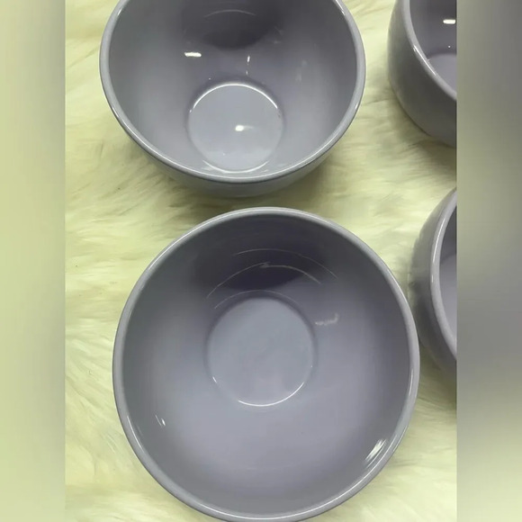 Tabletops Gallery Over & Over Restaurant Quality Set of 4 Purple Ceramic Bowls - Picture 3 of 7